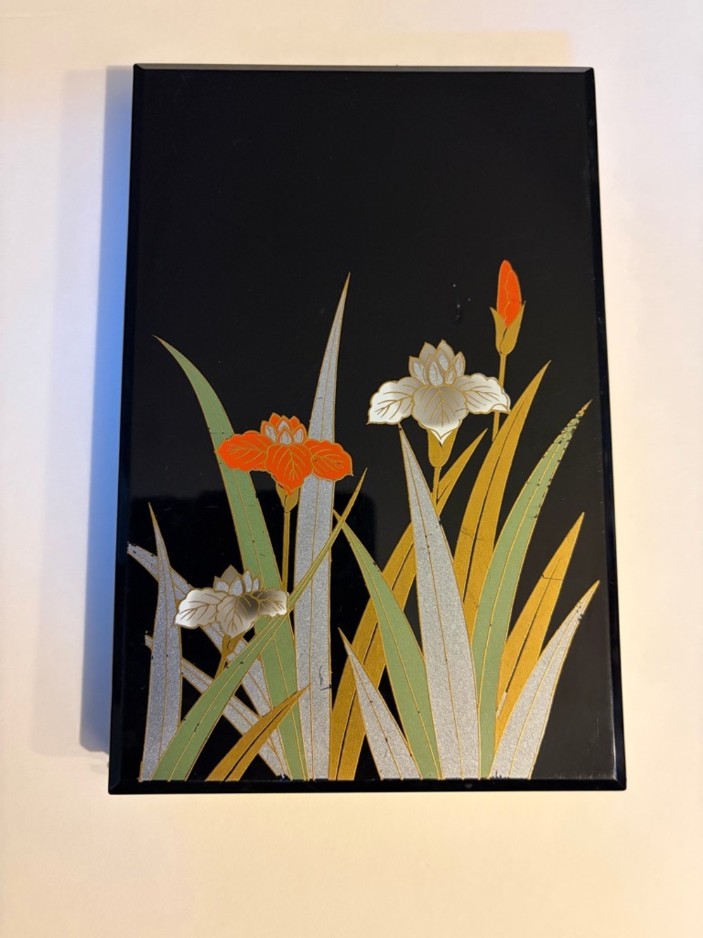 Vintage Otagiri Black Lacquerware Phone Address Book